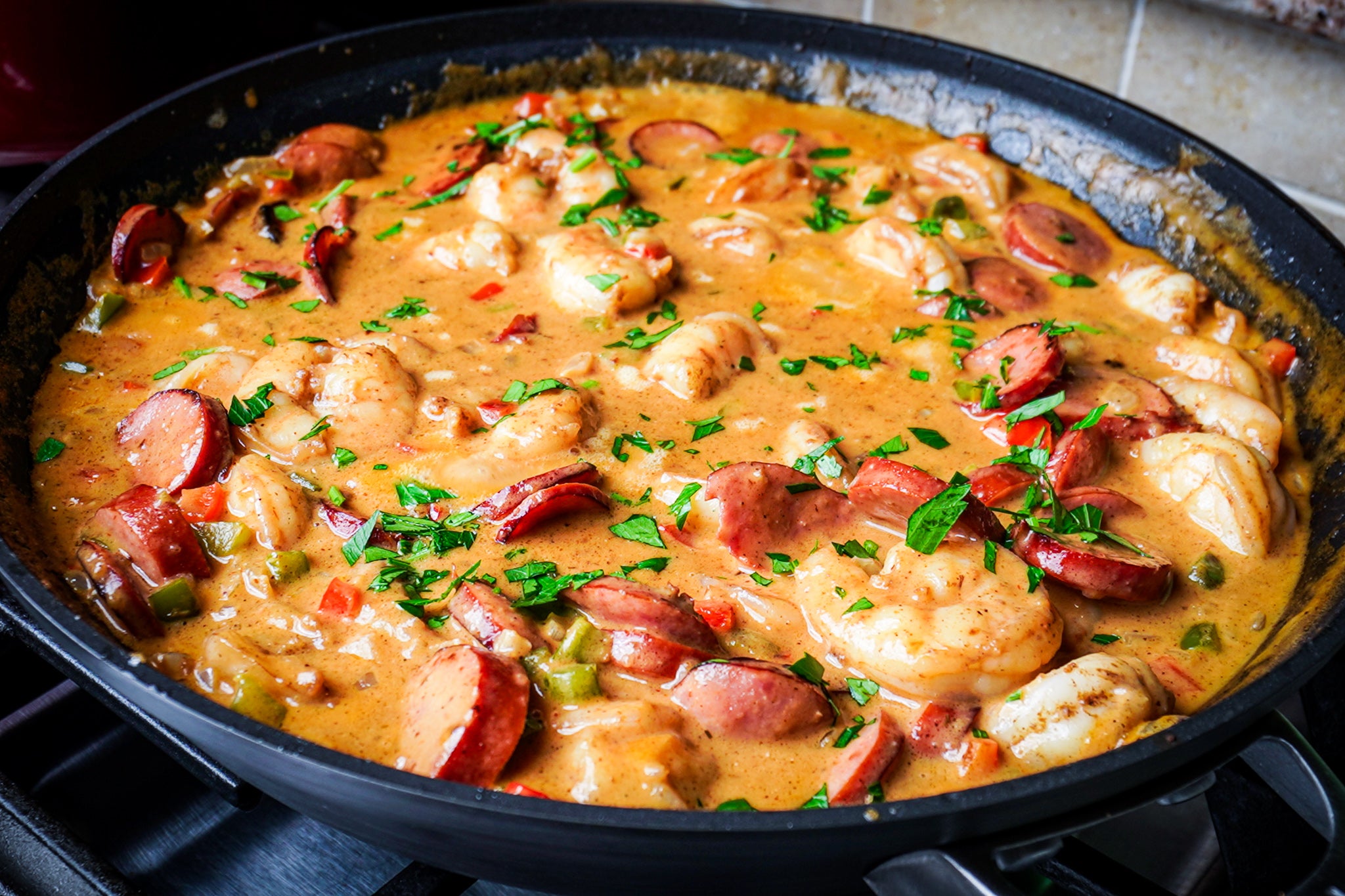 Shrimp and Sausage Étoufée: Easy recipe for beginners in 30 minutes