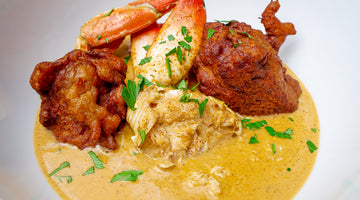 Incredibly delicious crab bisque and fritters: 30 minute recipe - guaranteed wow factor!